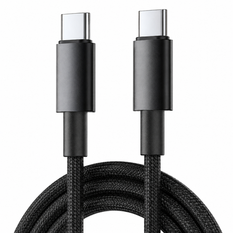 Câble USB-C 100W Nelumbo | Nylon Tressé, 1M, Charge Rapide Certifiée