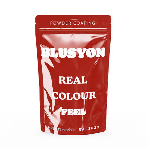 Peinture en poudre thermolaquage 1KG RAL 3020 Rouge Brillant