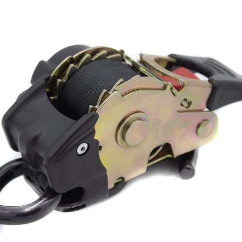 Sangles d'Arrimage Rétractables pour Auto et Moto - Jeu de 2 Compactes et Solides