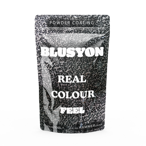 Peinture en poudre thermolaquage 1KG Effet martelé Noir